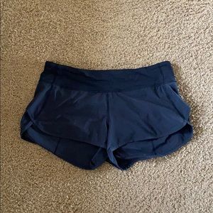 Black Lulu Lemon Speed Shorts